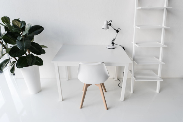stylish white workplace - Foto, Bild