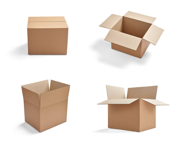 caja paquete entrega cartón cartón - Foto, imagen
