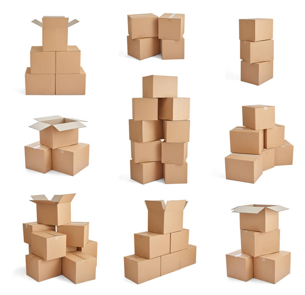 paquete de caja paquete de cartón de entrega pila
 - Foto, imagen