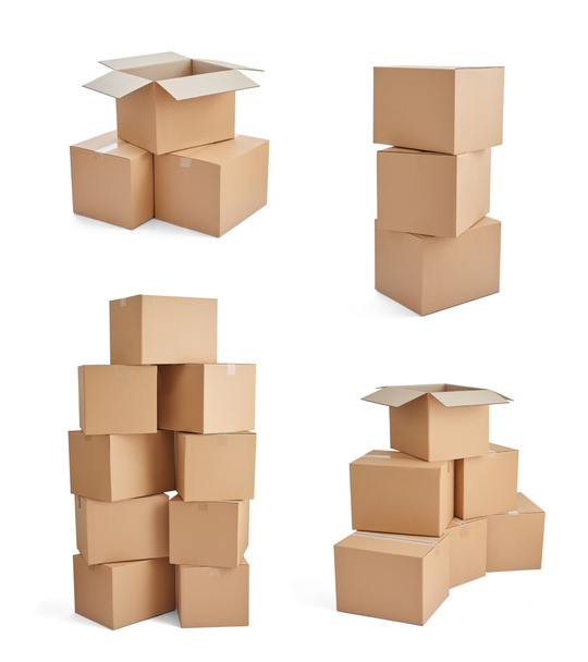paquete de caja paquete de cartón de entrega pila
 - Foto, Imagen