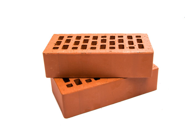 red brick isolated - Photo, Image