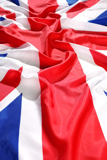 Flapping flag UK with wave - Foto, Imagem