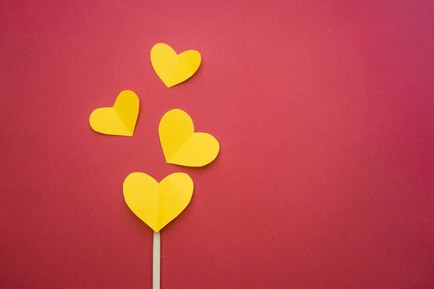 Fall in love yellow heart,Valentines - Photo, image