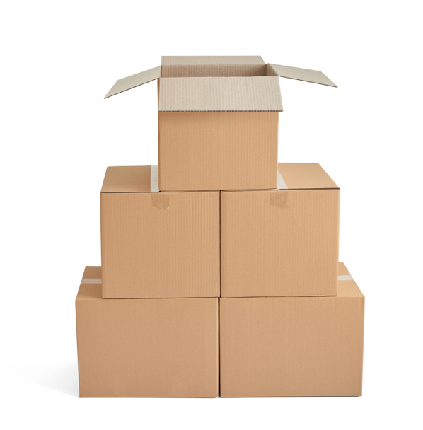 коробка доставки картонной коробки стек
 - Фото, изображение