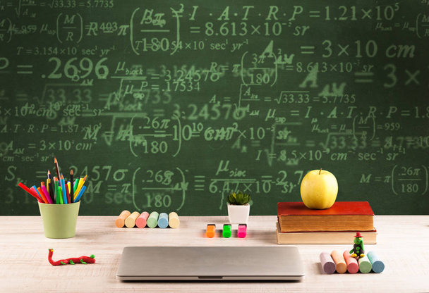Back to school blackboard with numbers - Zdjęcie, obraz