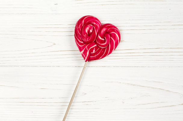 heart candy lollipop  - Фото, зображення
