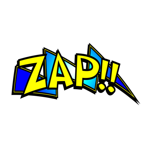 Cartone animato Zap suono - Vettoriali, immagini