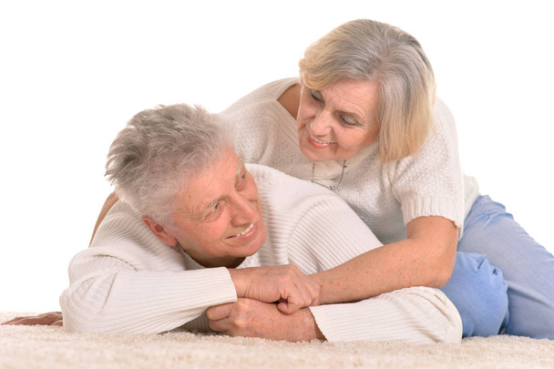  senior couple posing  - Foto, afbeelding