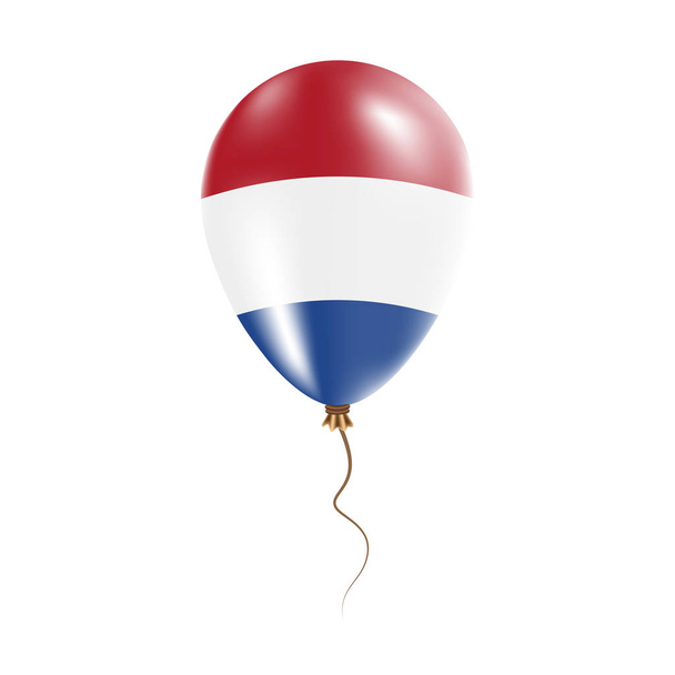 Netherlands balloon with flag Bright Air Ballon in the Country National Colors Country Flag Rubber - Διάνυσμα, εικόνα