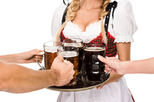 waitress with beer on Oktoberfest  - Φωτογραφία, εικόνα