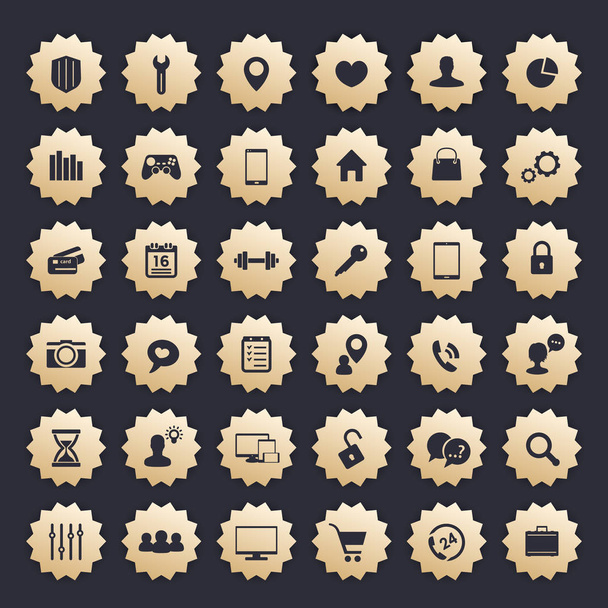 36 icons for web, apps and other projects - Vector, Image