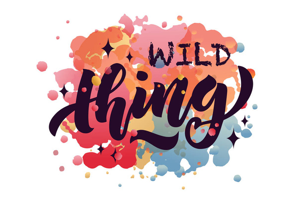 sketched Wild Thing text - Vector, afbeelding