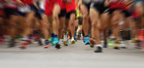 Abstracte marathon running race - Foto, afbeelding