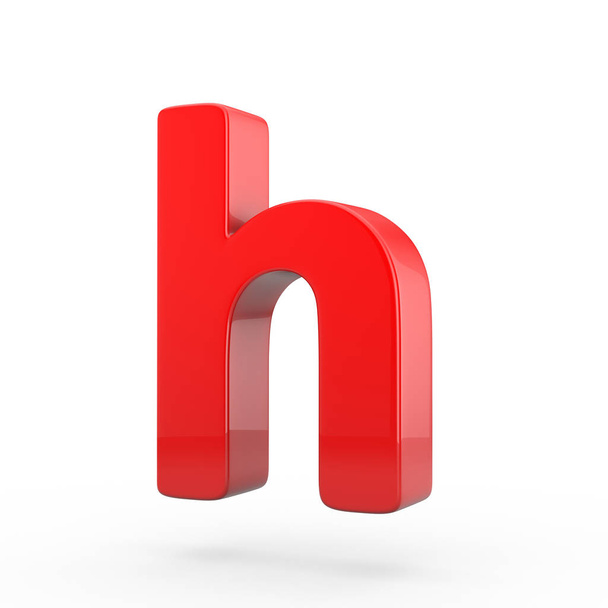 lowercase red letter H - Foto, immagini