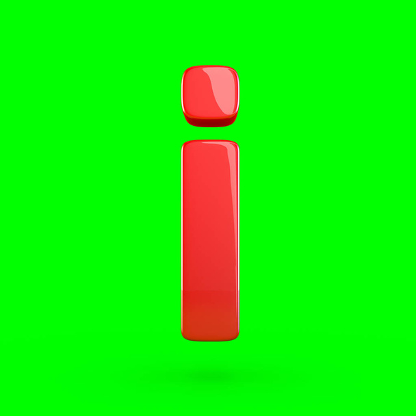строчная красная буква I
 - Фото, изображение