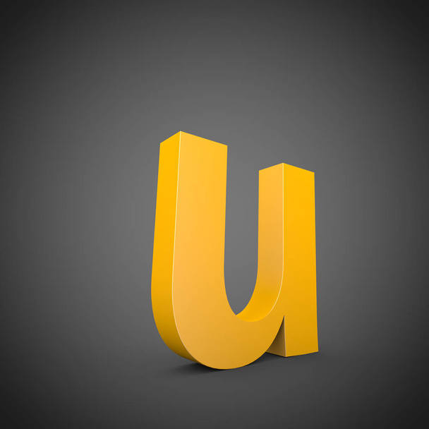 küçük sarı harf U - Fotoğraf, Görsel
