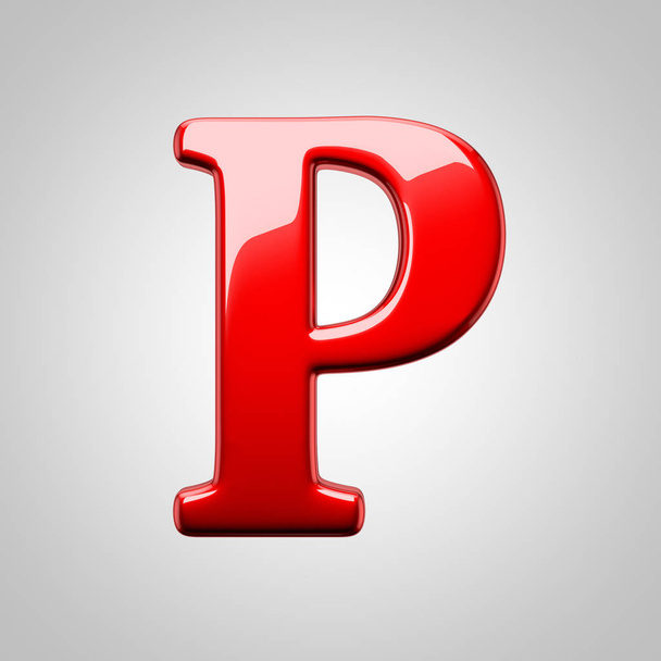 piros nagybetűvel P - Fotó, kép