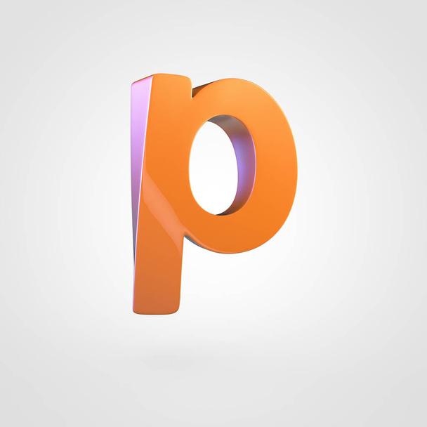 küçük portakal harf P - Fotoğraf, Görsel