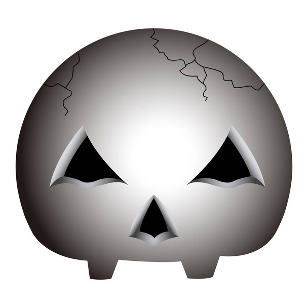 Isolated skull icon - Διάνυσμα, εικόνα
