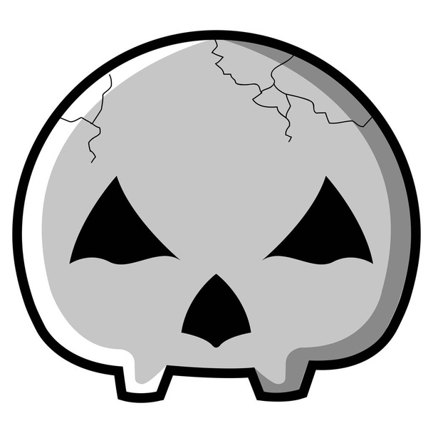 Isolated skull icon - Vektor, obrázek