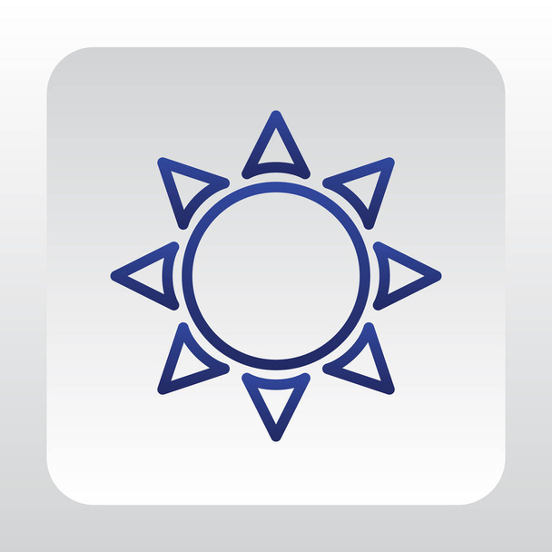 sun web icon - Vector, Imagen