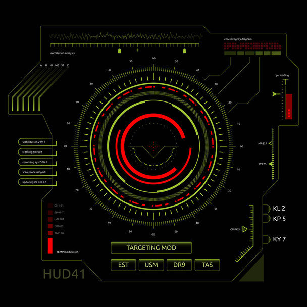 Interfaccia utente touch screen futuristica HUD
 - Foto, immagini