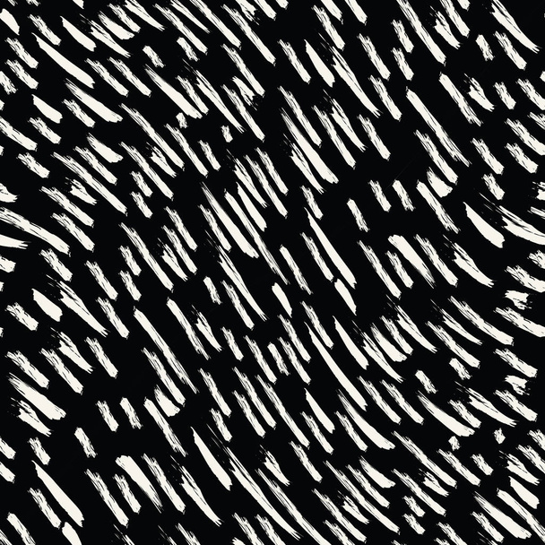 Pinsel memphis deco art nahtloses Muster - Vektor, Bild