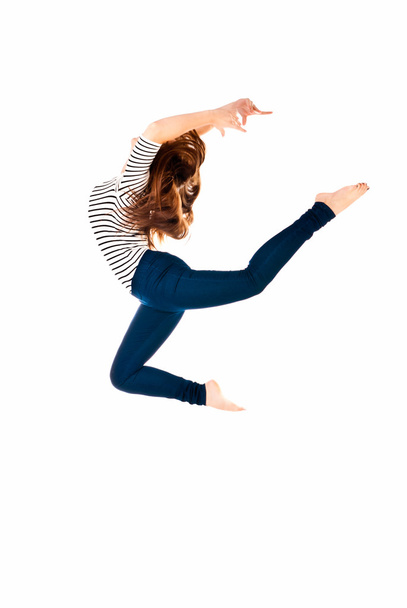 jumping woman - 写真・画像