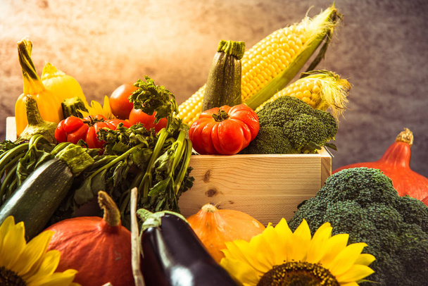 Цветная осень питает овощи
 - Фото, изображение
