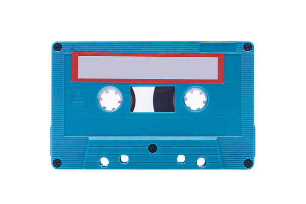 Cassette tape on white background. - Fotó, kép
