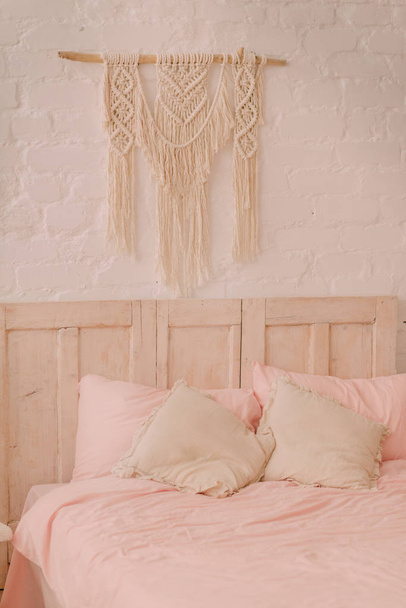 Bed in a vintage style - Foto, imagen