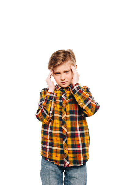 stressed little boy - Фото, изображение