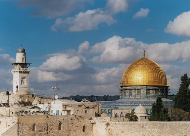 Dome of the Rock and Minaret of the Chain - Photo, Image