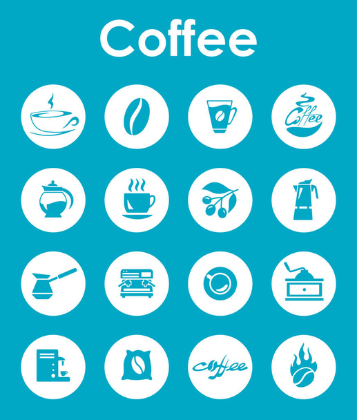 Set of coffee icons - Vector, Image