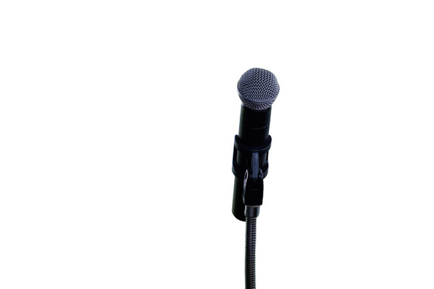 Microphone sur fond blanc. - Photo, image