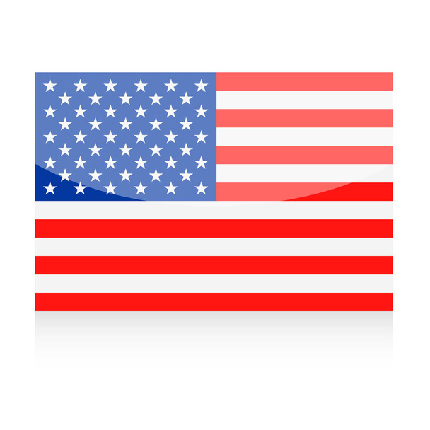 Estados Unidos Bandera vector icono
 - Vector, Imagen