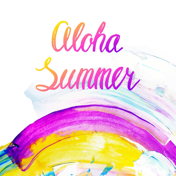 Aloha Summer beautiful abstract background - Вектор,изображение
