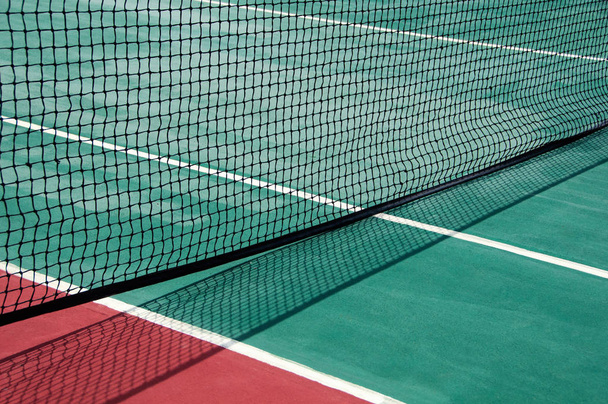 Mesh on the tennis court. Great tennis background. - Valokuva, kuva