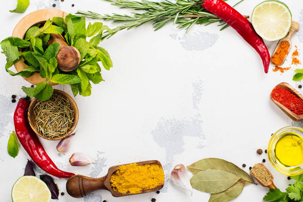Selection of herbs and spices - 写真・画像