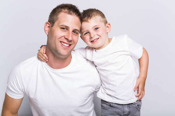 Dad with son - Фото, изображение