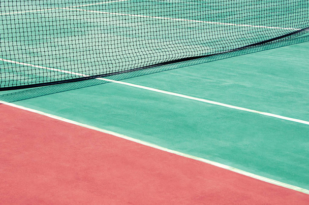 Mesh on the tennis court. Great tennis background. - Fotó, kép