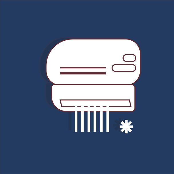Ícone de ar condicionado, vetor, controle de clima, para design
 - Vetor, Imagem