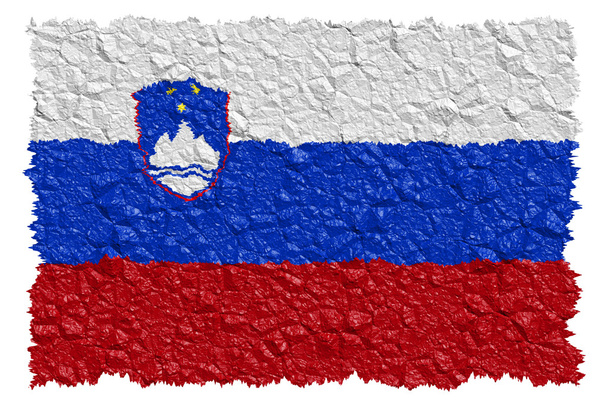 National Flag Slovenia - Fotoğraf, Görsel