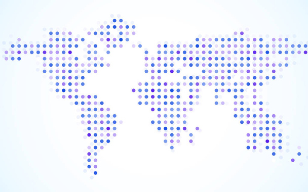 Resumen del mapa mundial de puntos sobre fondo blanco. Vector
 - Vector, imagen