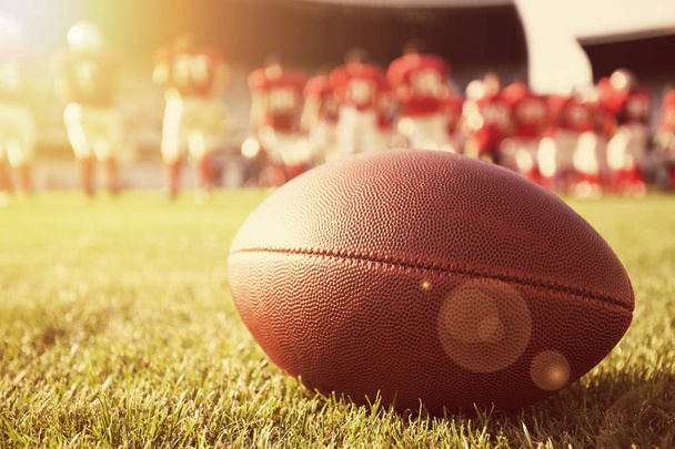 Close up of an american football - Foto, afbeelding