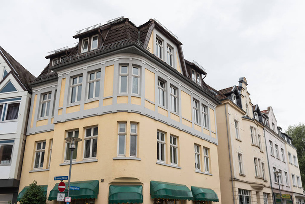 historical facades in the city centre of the city of Detmold  - Φωτογραφία, εικόνα