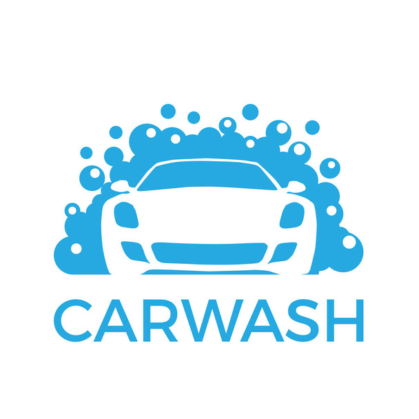 抽象的な車と石鹸、洗車をベクトルします。 - ベクター画像