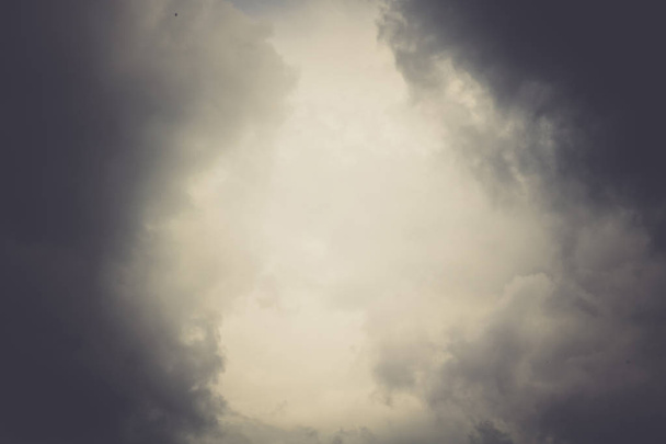 Sky and Heavy Clouds Retro - Photo, Image