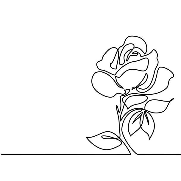 Drawing of beautiful flower - Vector, imagen