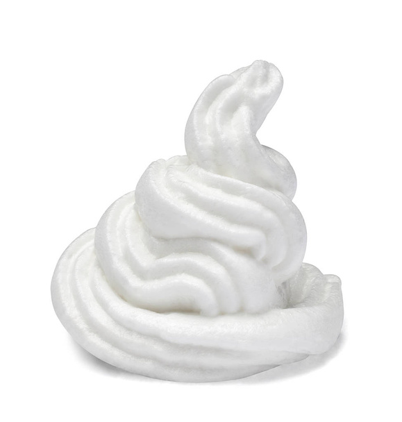 白いホイップ クリーム甘い食べ物 - 写真・画像